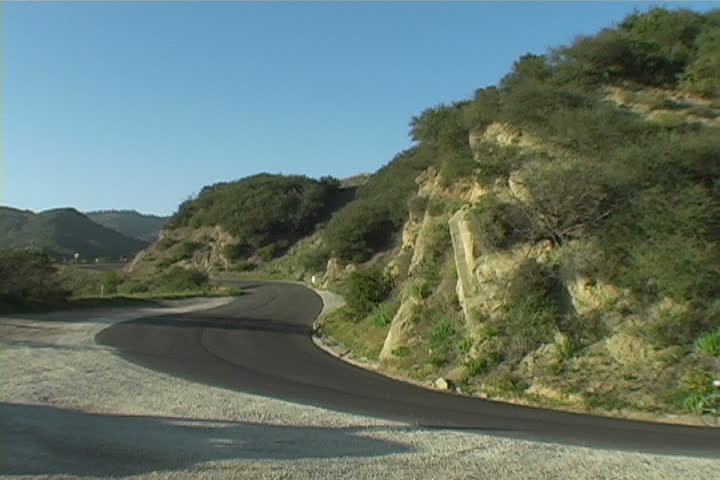 A bicyclist training on Santa Barbara's mountain roads.