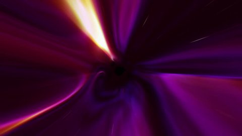 Abstract plasma tunnel, through time, 3d animation
