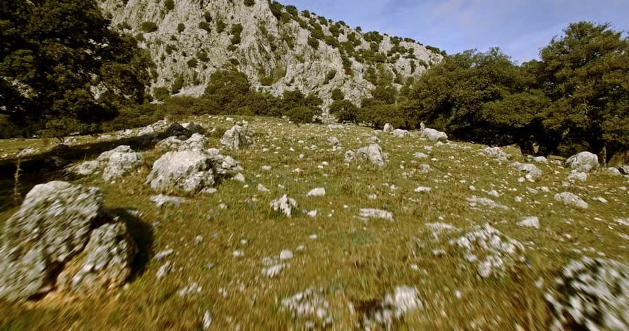 4K Aerial, Flight along a mountain range in Parque Natural Sierra De Grazalema, Andalusia, Spain.
These shots are additionally stabilized, graded and mostly accelerated.
 Royalty-Free Stock Footage #14257427
