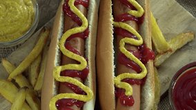 Portion of Hot Dogs (rotating 4K footage; not loopable)