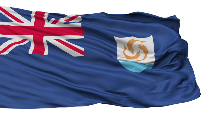 Anguilla Flag Realistic Animation Isolated Stock Footage Video 100 Royalty Free Shutterstock