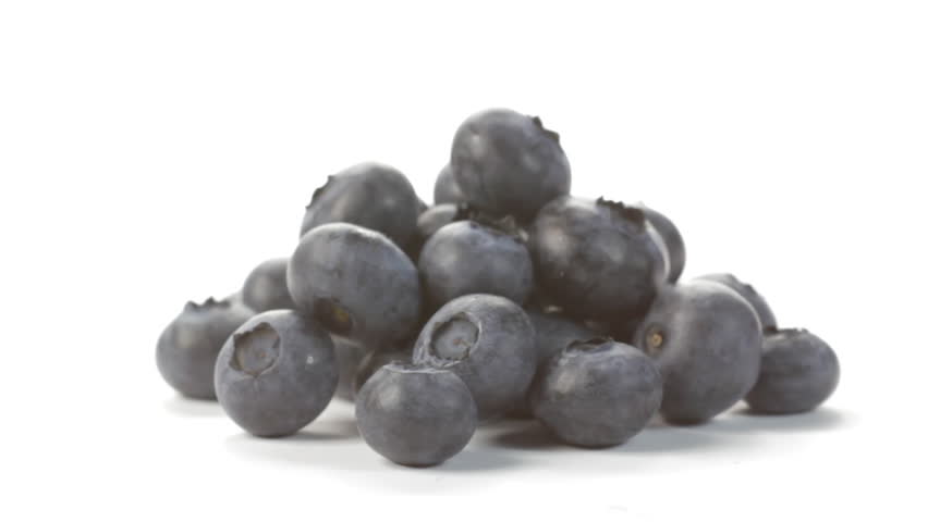 Blueberries rotating