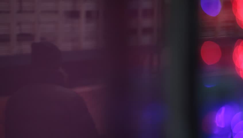 New York City B-Roll - Reflection in window of 99 cent Store