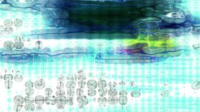 Video Background 1237: Abstract digital data forms pulse and flicker (Loop).