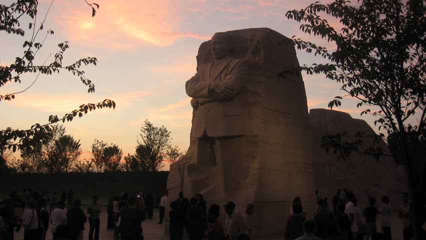 WASHINGTON D.C. - CIRCA SEPTEMBER 2011: (Timelapse View) Martin Luther King Jr.
