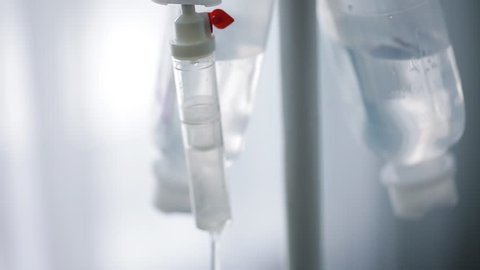 intravenous drip the medicine in the operating room