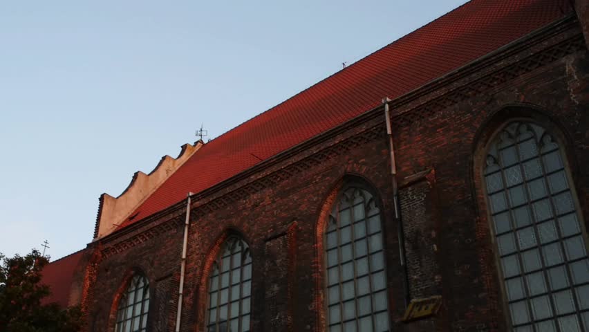 St. Joseph Church is a brick Gothic architecture. Catholic church located at street Elzbietanska in Gdansk, Poland.