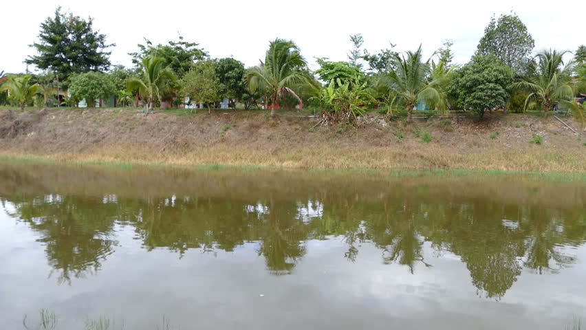 the pavilion on the pond for resting and relaxing