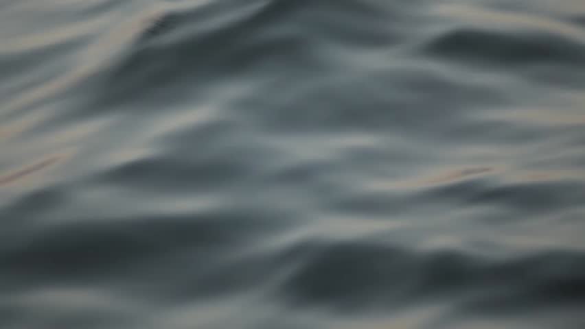 The waves of the river close up at sunset Royalty-Free Stock Footage #14370085