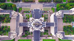 Breathtaking aerial video of Moscow State University at Sparrow Hills, made with quadrocopter.