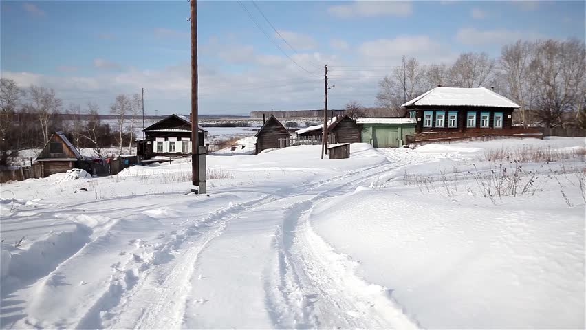 Winter House in the Village