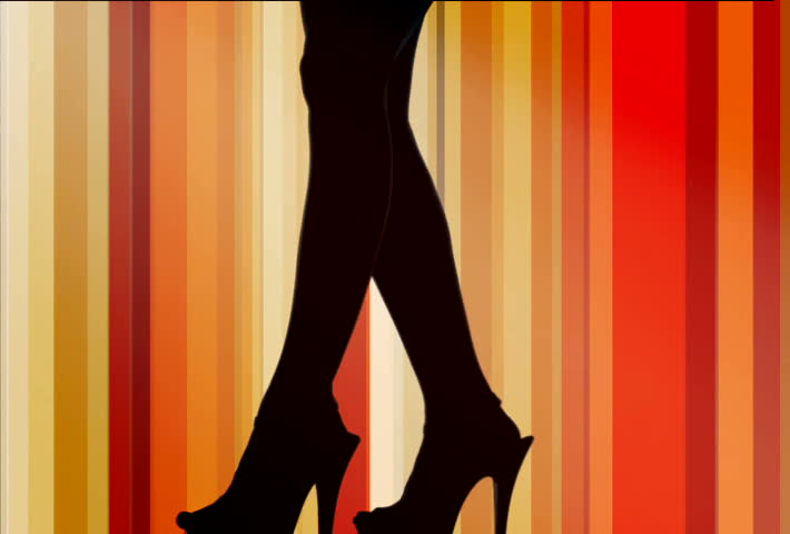 sexy pole dancer motion graphic