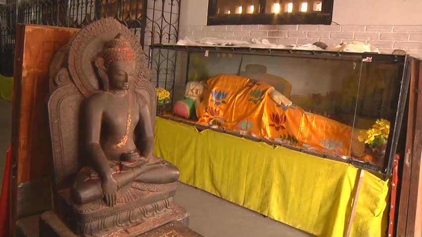 Buddhist Statues in Swayambhunath, Kathmandu, Nepal