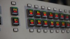 Electronic temperature control panel gas oven melting on the production line, Electric furnace, gas furnace, manufacturing, melting, Automation, Industrial interior, shallow depth of field - Powered by Shutterstock - Get 15% off with code: PIKWIZARD15