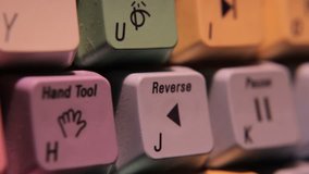 video editing keyboard symbols macro 