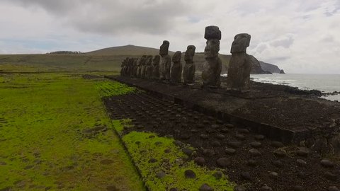Easter Island, Chile - November 6, 2015: Easter Island, Chile - 8