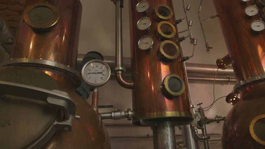 An old Whiskey Distilliery - original footage, not color corrected, shot on Canon C300 with Canon Log, good for color grading - no people