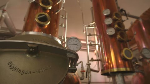 An old Whiskey Distilliery - original footage, not color corrected, shot on Canon C300 with Canon Log, good for color grading - no people