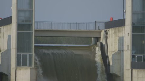 Hydroelectric Power Station - original footage, not color corrected, shot on Canon C300 with Canon Log, good for color grading - no people