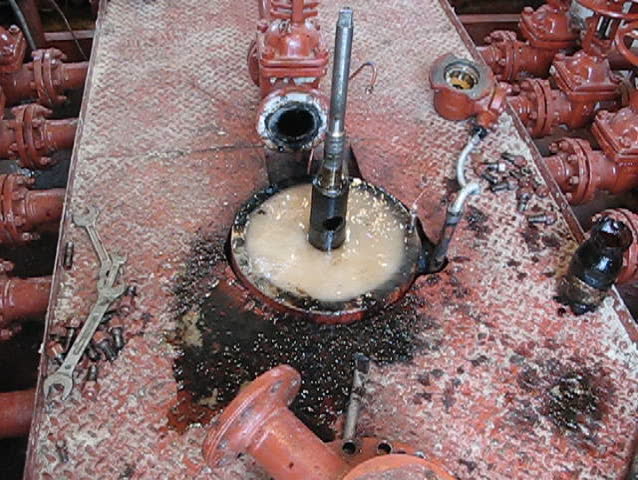 Accident in oil industry