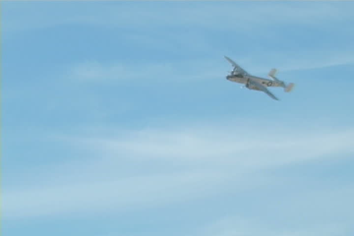 A old vintage bomber from World War 2