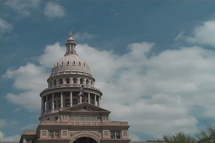 The dome of the capital building in Austin, Texas.