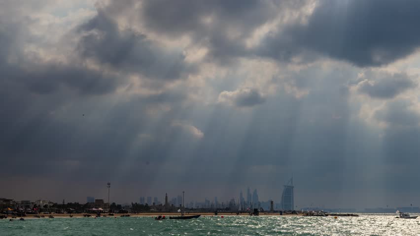 DUBAI, UAE - APRIL 20: Burj Al Arab, built on an artificial island on Jumeirah beach and classed as one of the most luxurious in the world, on April 20, 2014.