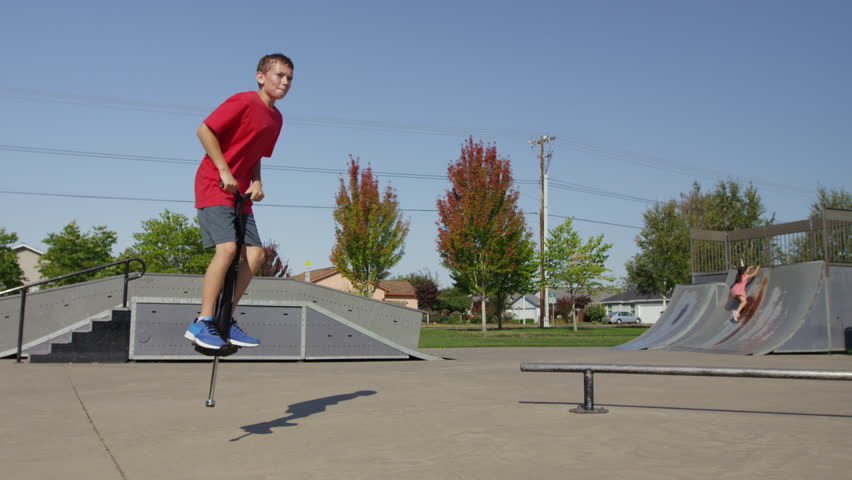 pogo stick jumping