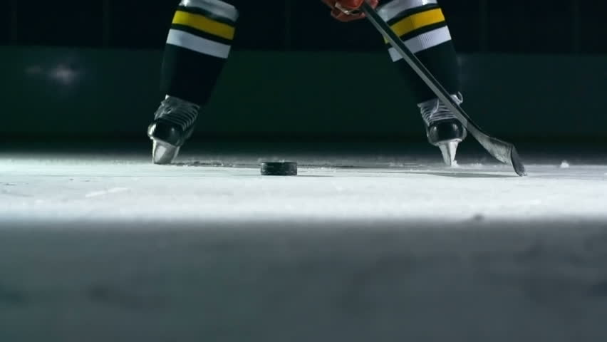 Closeup Of Hockey Player Slapping Stock Footage Video 100 Royalty Free Shutterstock