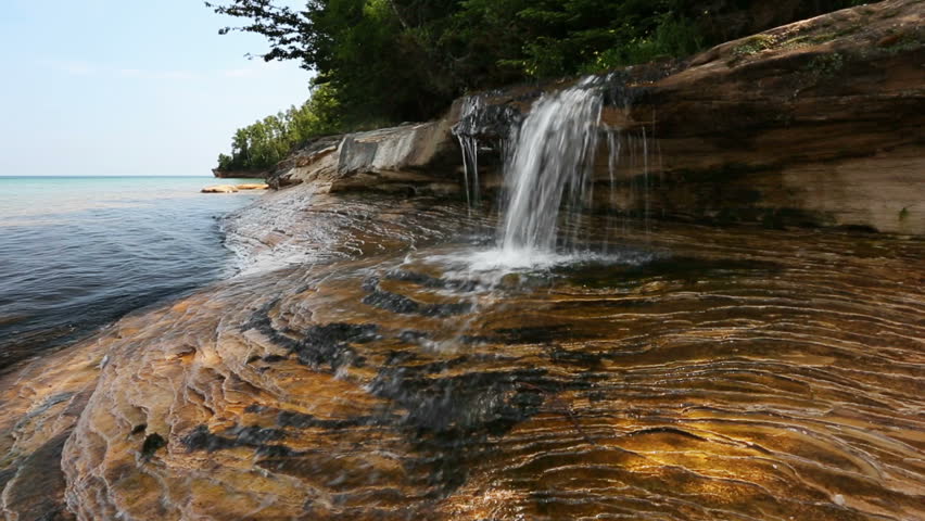 Munising Falls at Pictured Rocks National Lakeshore, Michigan image ...