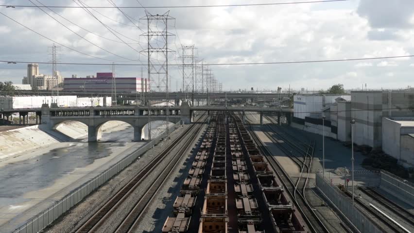 Los Angeles River And Industrial Stock Footage Video 100 Royalty Free Shutterstock