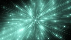 Abstract neon background with rays.Animation neon background with lens flare rays with stars. Explosion star