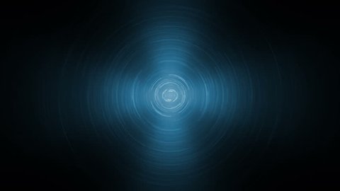 Fractal disco blue background.Animation blue background with waves. Background motion with vintage design. Seamless loop.