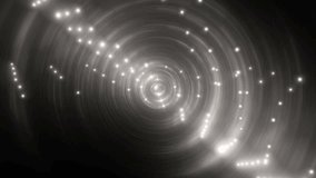 VJ Abstract silver background with stars.Brilliant silver circles for background. Circle Loop Background Animation.