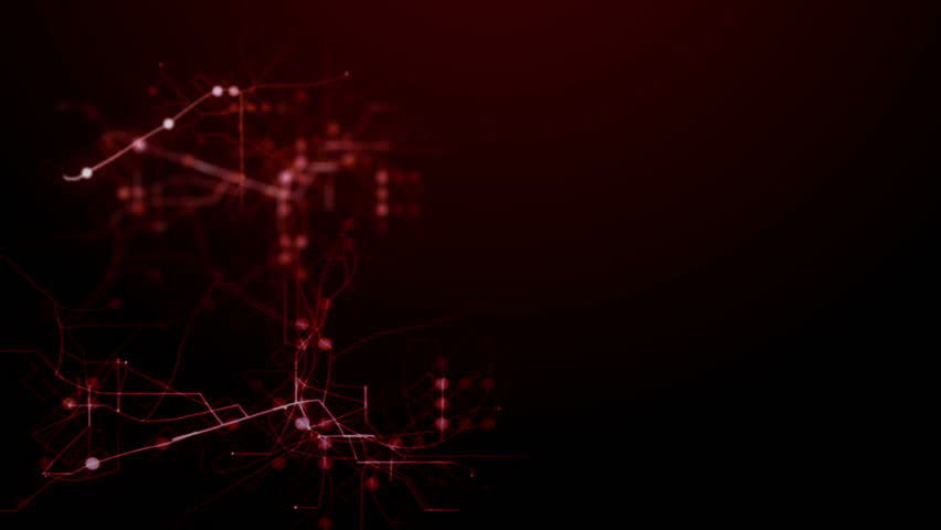 Red Abstract Futuristic Technology Background Stock Footage Video (100%