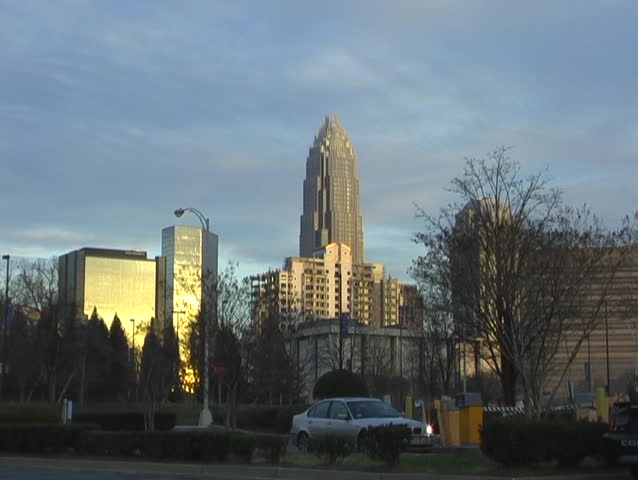 Charlotte North Carolina Morning Skyline