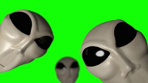 Alien grey heads faces creepy extraterrestrial gray abduction creature ufo 4k