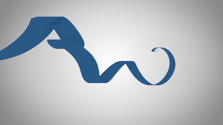 Single Flowing Ribbon Of Blue Stock Footage Video 100 Royalty Free Shutterstock
