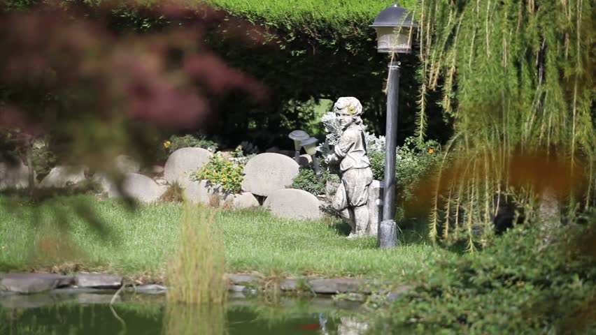 garden and lake