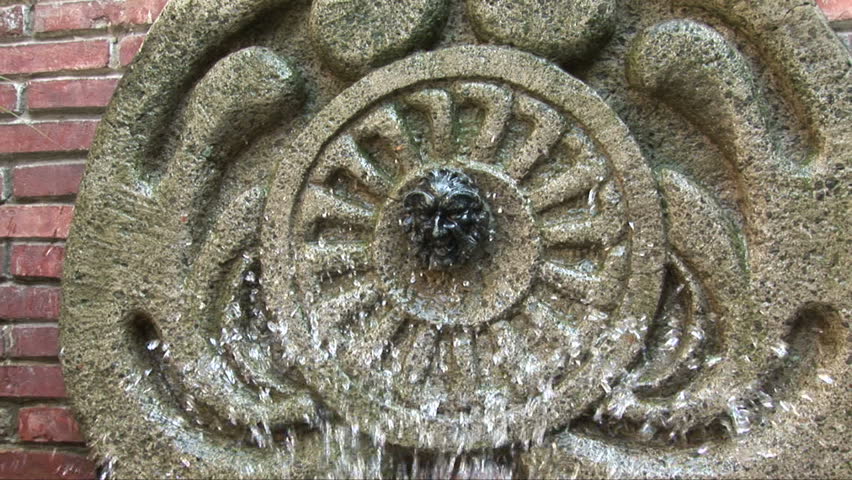 Fountain outside San Agustin Church in Manila, Philippines