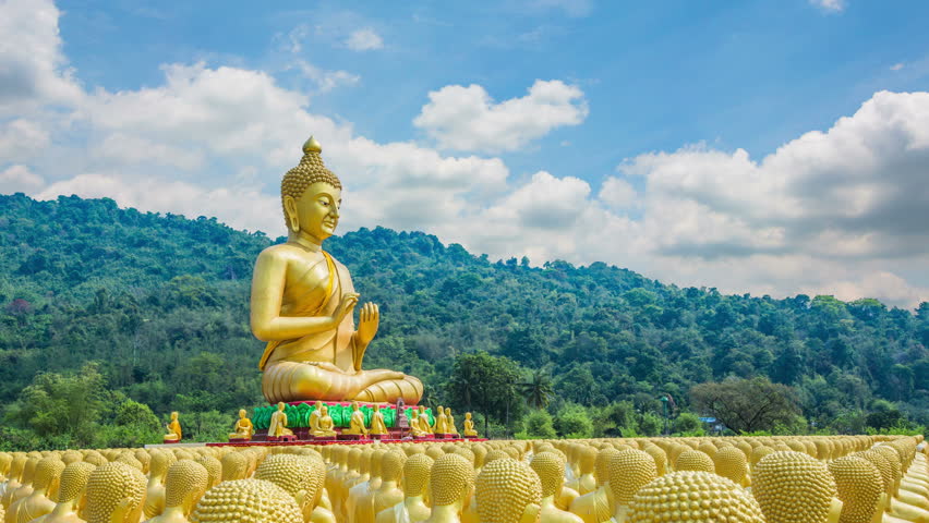 Makha Bucha Buddhist Memorial Park, Nakhon Nayok, Thailand.