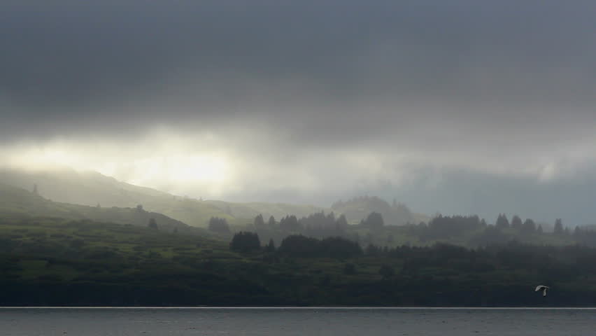 Fog Obscures Mountainous Landscape Bordering Stock Footage Video 100 Royalty Free 1456609 Shutterstock