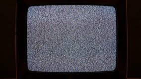 Old television noise filmed in 4K Ultra HD