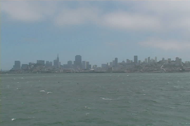 A tour boat in the San Francisco Bay.