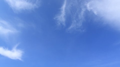 moving clouds and blue sky time lapse 