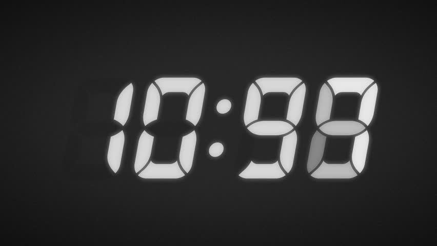 Digital Lcd Clock Countdown with Stock Footage Video (100% Royalty-free ...