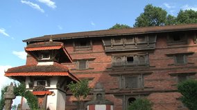 Panning video of a Nepalese monastery
