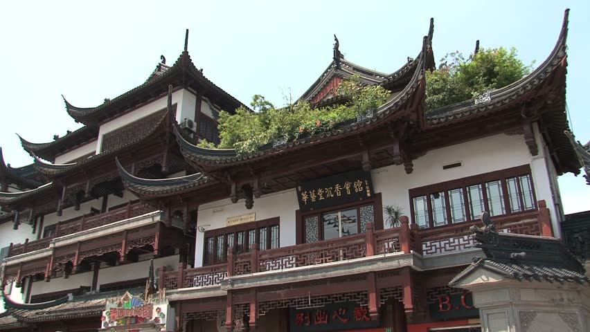 SHANGHAI - CIRCA 2011: The  old city circa 2011 in Shanghai