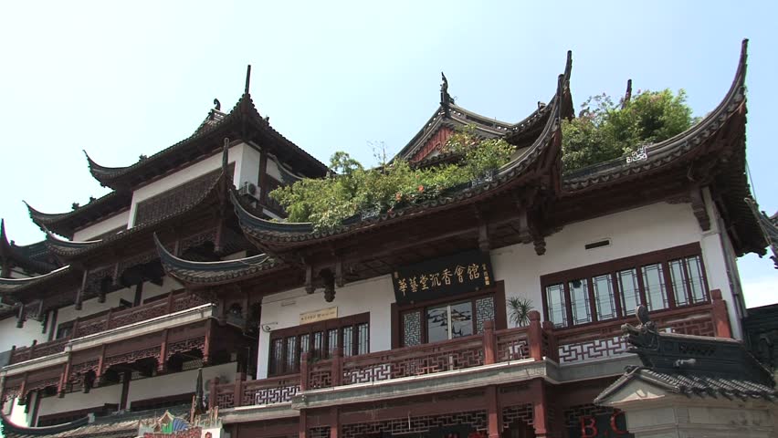 SHANGHAI - CIRCA 2011: The  old city circa 2011 in Shanghai