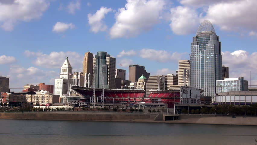 City of Cincinnati and Great American Ballpark - CINCINNATI, OHIO/USA OCTOBER 10, 2013